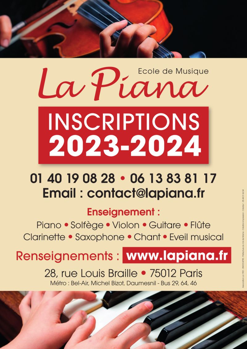 La Piana Inscriptions 202362024